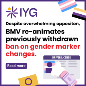 BMV Re-Animates Previously Withdrawn Ban on Gender Marker Changes 2 Graphic of ID card being erased.